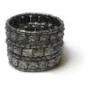 La Florentina Giora' Augusta Bracelet Ruthenium Finish