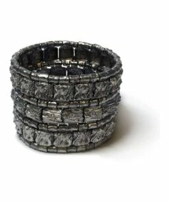 La Florentina Giora' Augusta Bracelet Ruthenium Finish
