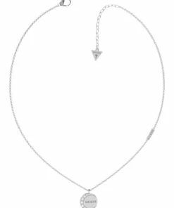 Guess Moon Phases Silver Tone Necklace