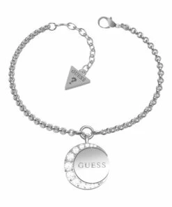 Guess Moon Phases Silver Tone Bracelet