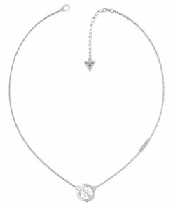 Guess That's Amore Silver Tone Necklace
