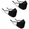 Cattywampus Triple Layered Black Face Mask 3 Pack