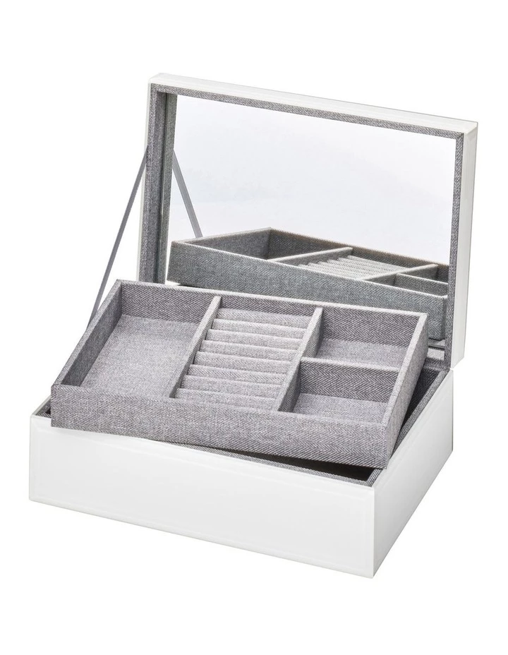 One Six Eight London Matilda Large Jewellery Box White 1 One Six Eight London Matilda Large Jewellery Box White