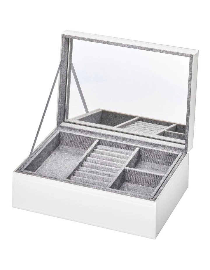 One Six Eight London Matilda Large Jewellery Box White 2 One Six Eight London Matilda Large Jewellery Box White - Image 2