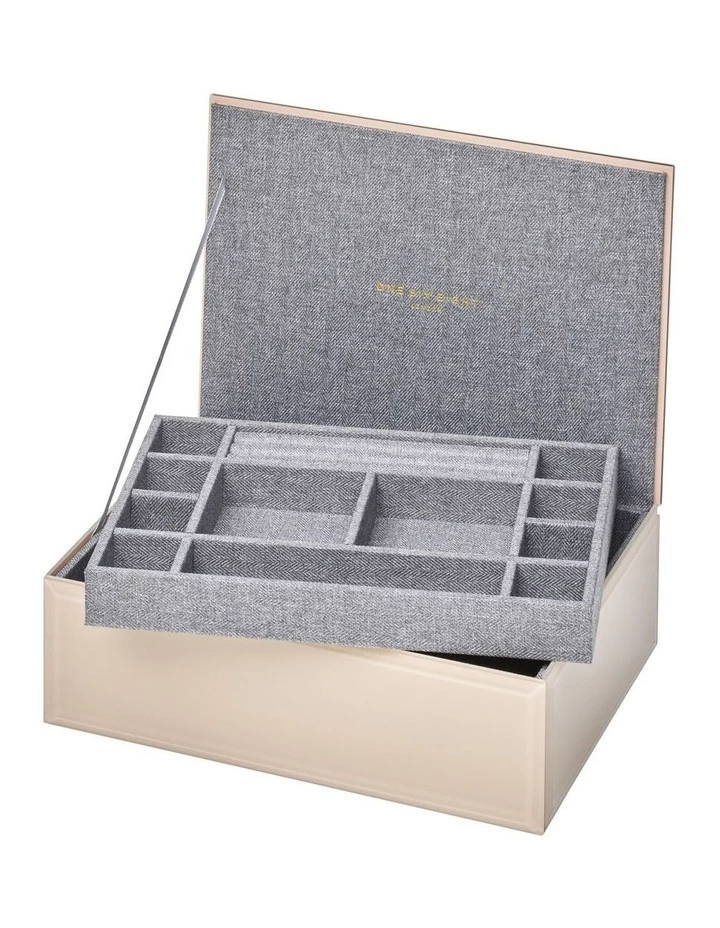 One Six Eight London Eden Large Jewellery Box Palm 2 One Six Eight London Eden Large Jewellery Box Palm - Image 2