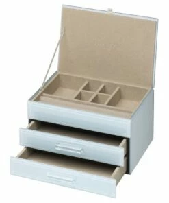 One Six Eight London Gabriella Duck Egg Blue Medium Jewellery Box