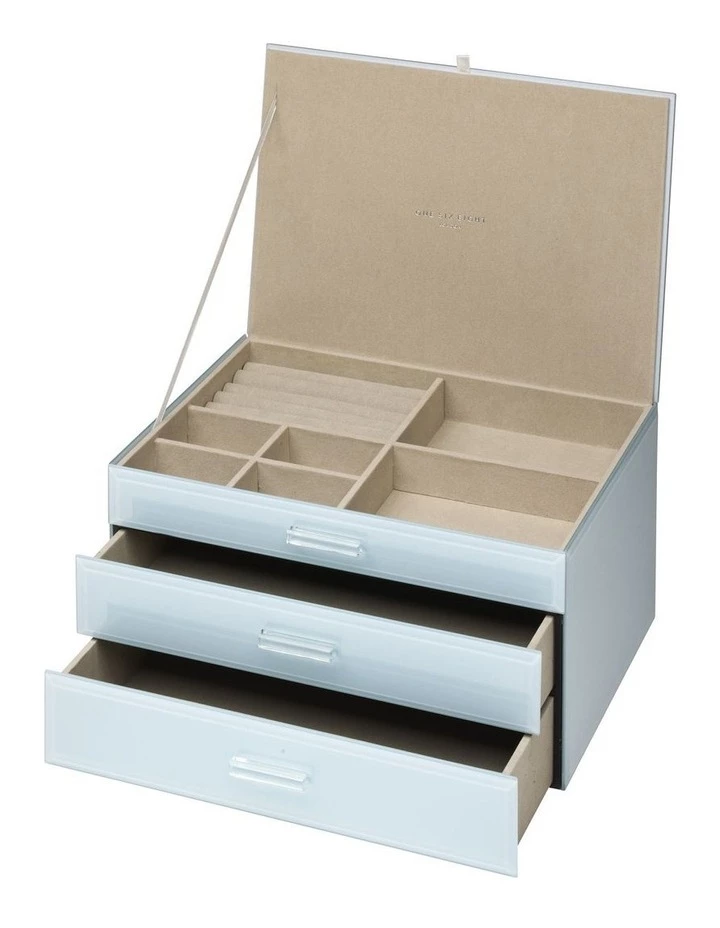 One Six Eight London Gabriella Duck Egg Blue XL Jewellery Box 1 One Six Eight London Gabriella Duck Egg Blue XL Jewellery Box