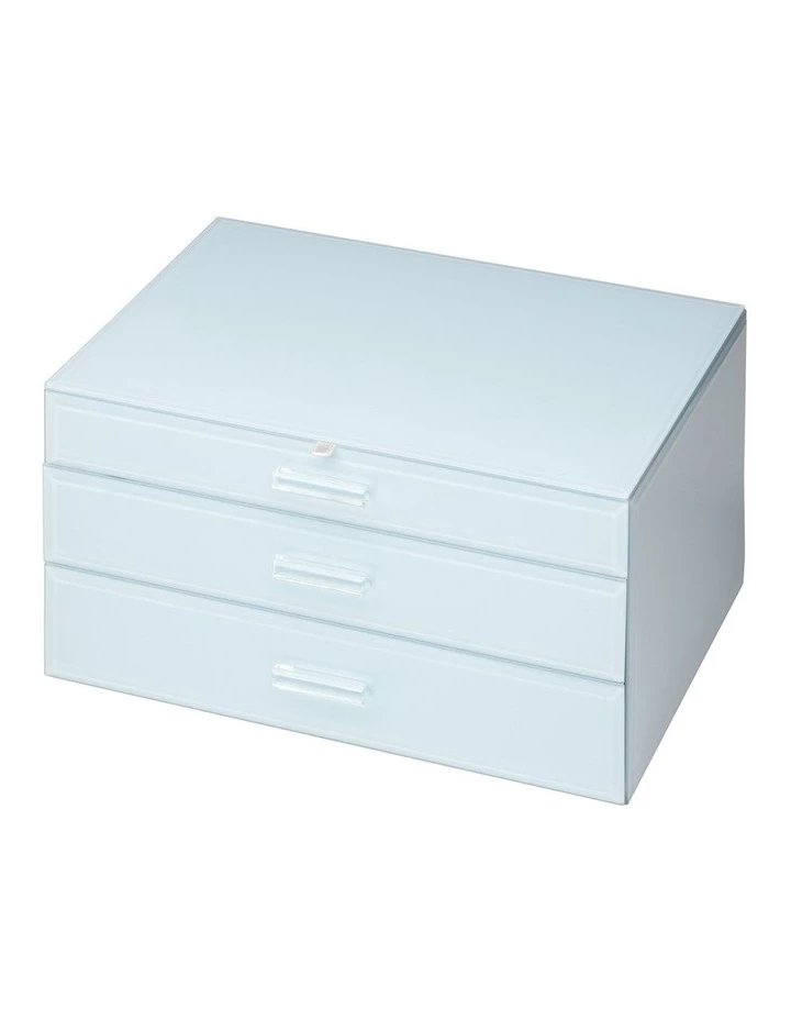 One Six Eight London Gabriella Duck Egg Blue XL Jewellery Box 3 One Six Eight London Gabriella Duck Egg Blue XL Jewellery Box - Image 3