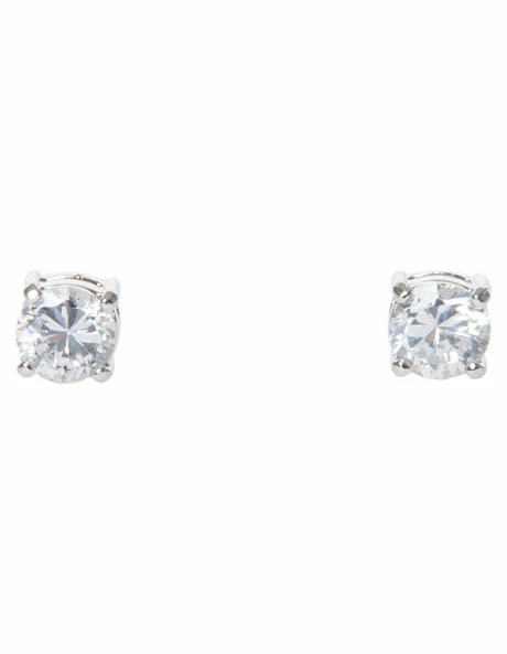 Gregory Ladner 6mm Cubic Zirconia Round Stud Silver Earrings 1 Gregory Ladner 6mm Cubic Zirconia Round Stud Silver Earrings