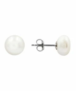 Pure Elements Freshwater 11 11.5Mm White Pearl Stud Earring